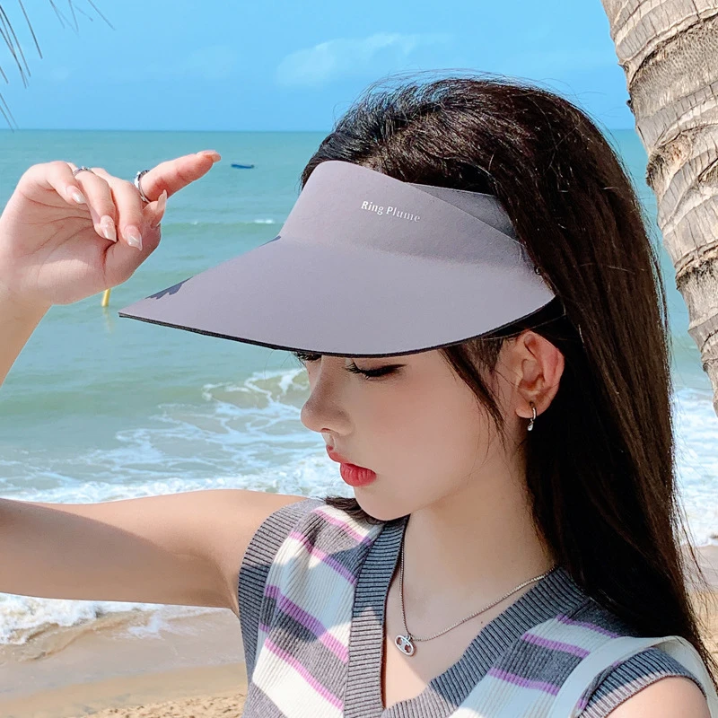 2025款网红款空顶帽子女款夏季专业级防紫外线遮脸遮阳防晒太阳帽