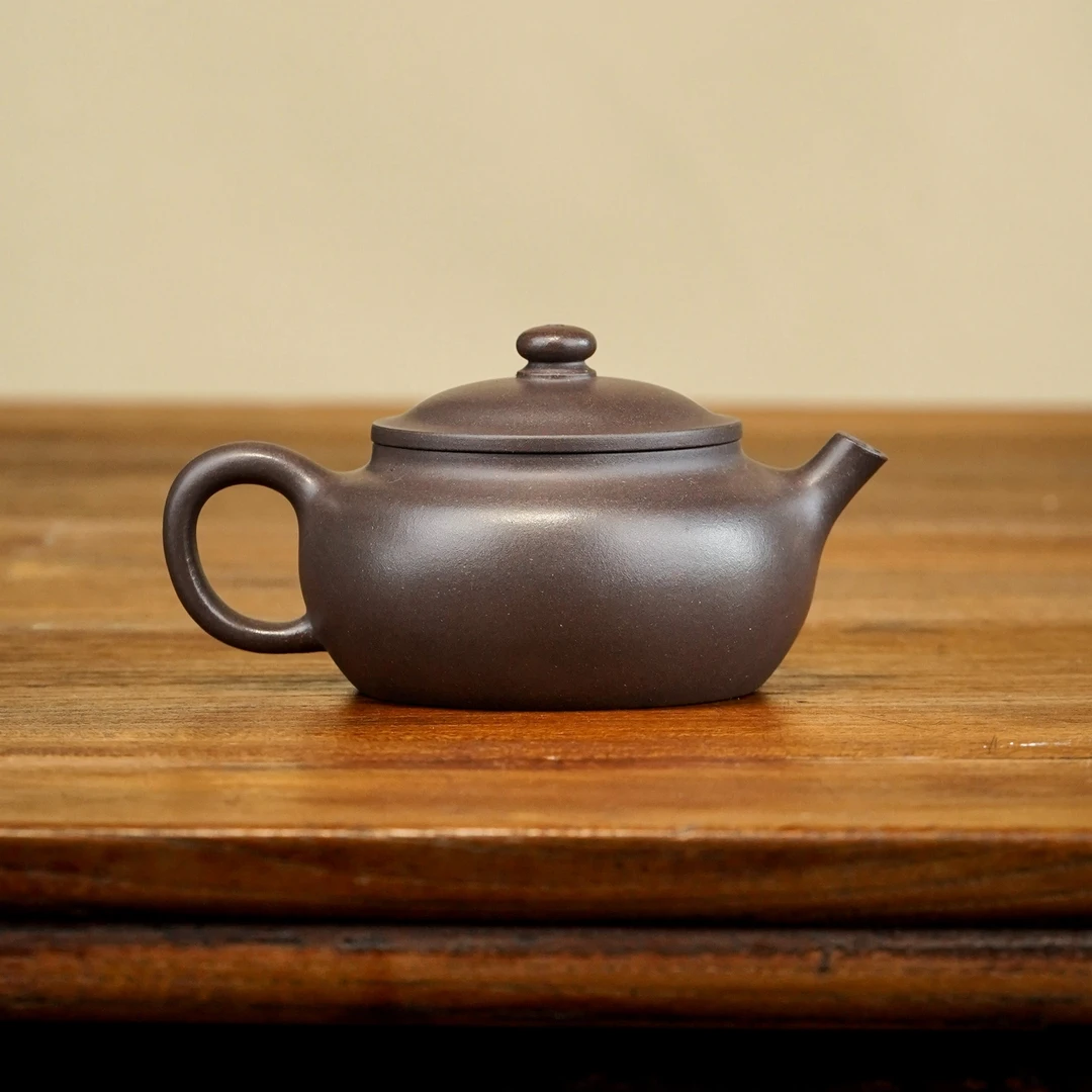 旭帽180cc原矿天青泥宜兴紫砂壶内推孔高端手工茶壶五堂全手工