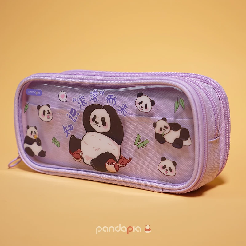 pandapia滚滚天团笔袋萌兰周边可爱卡通多功能文具笔袋