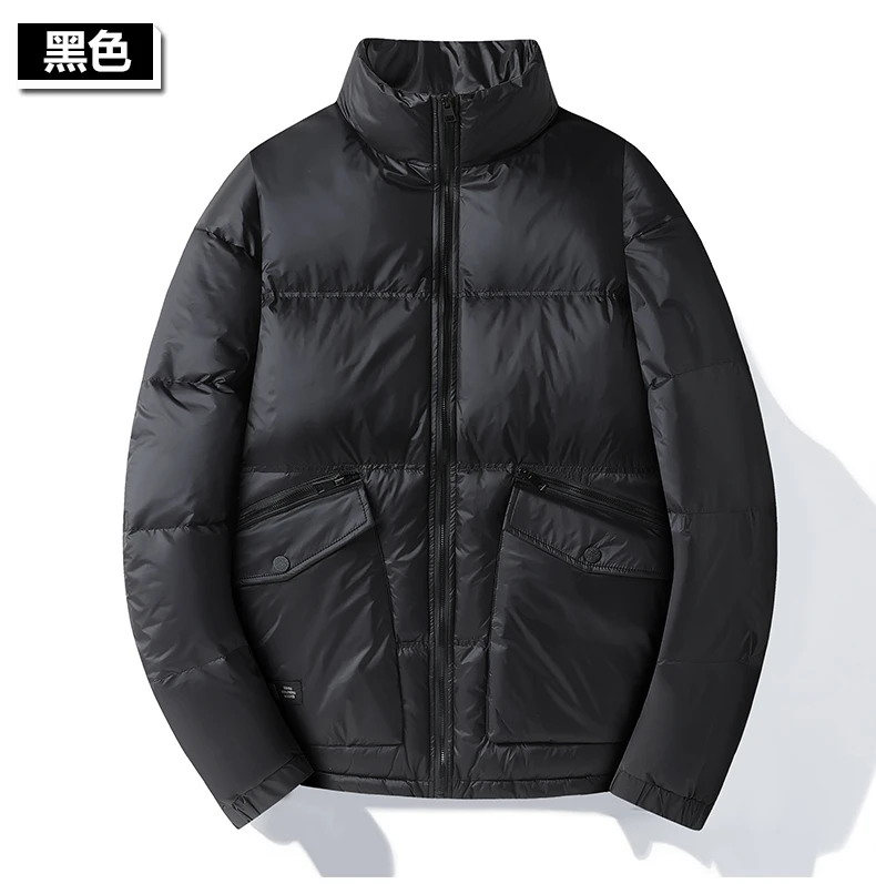 2432 大码男装时尚休闲冬季保暖外套宽松潮流连帽棉服男士上衣