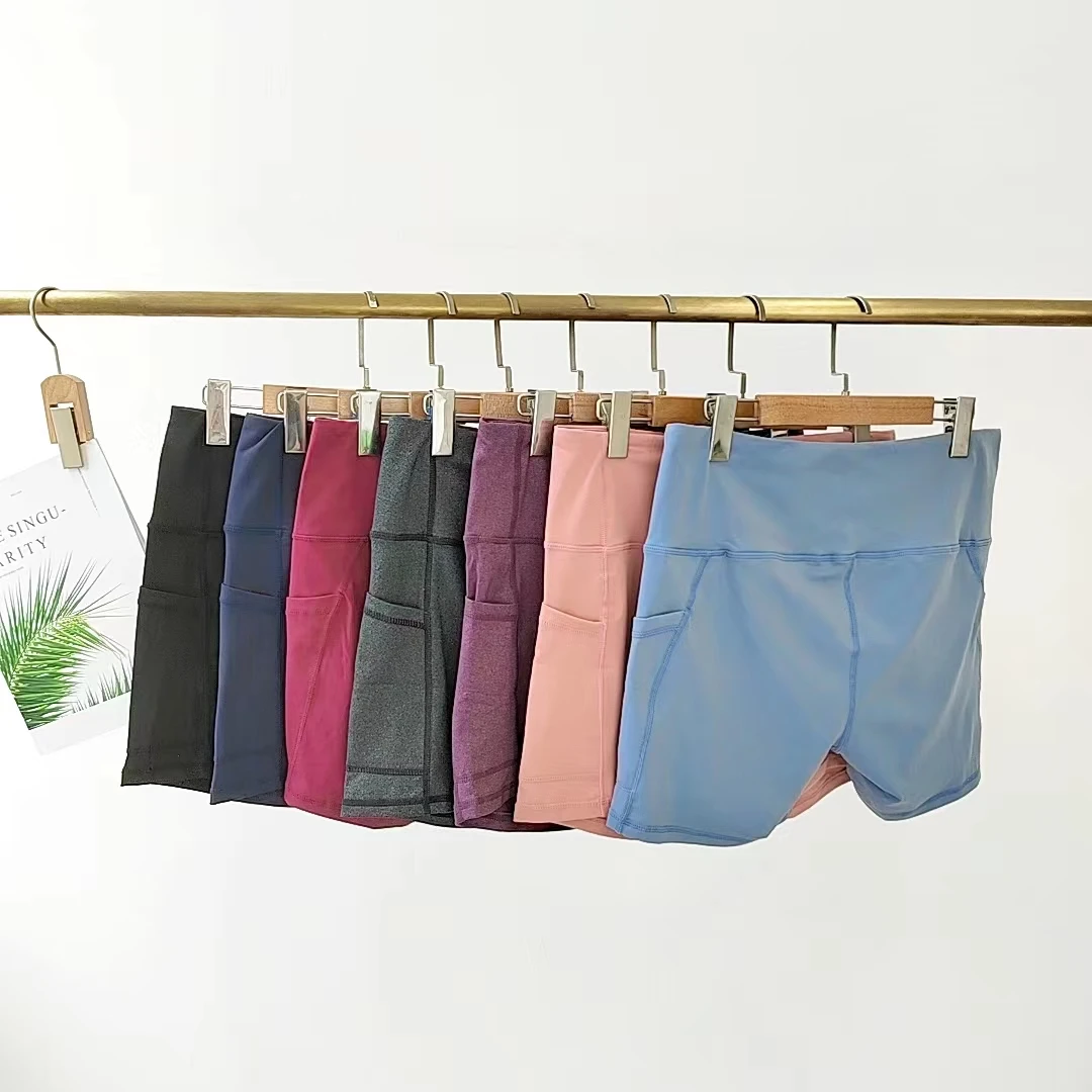 HA01 2022夏季新 女士 二侧口袋 三分瑜伽裤