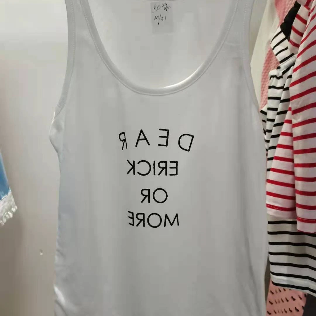 HZ女士字母背心 白色H11