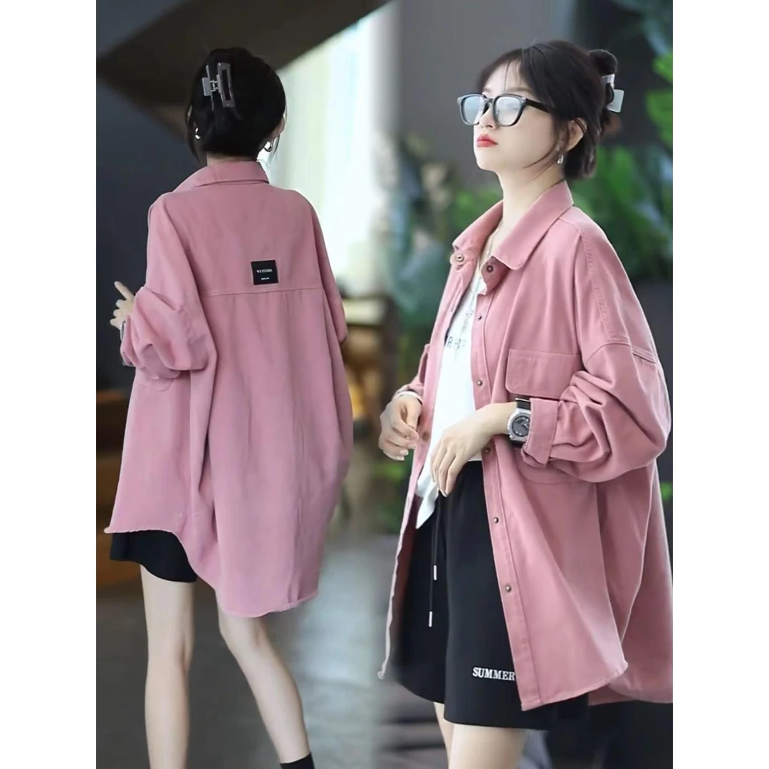 欧洲站长袖衬衫外套女2024秋季设计感小众设计感衬衣开衫上衣外搭