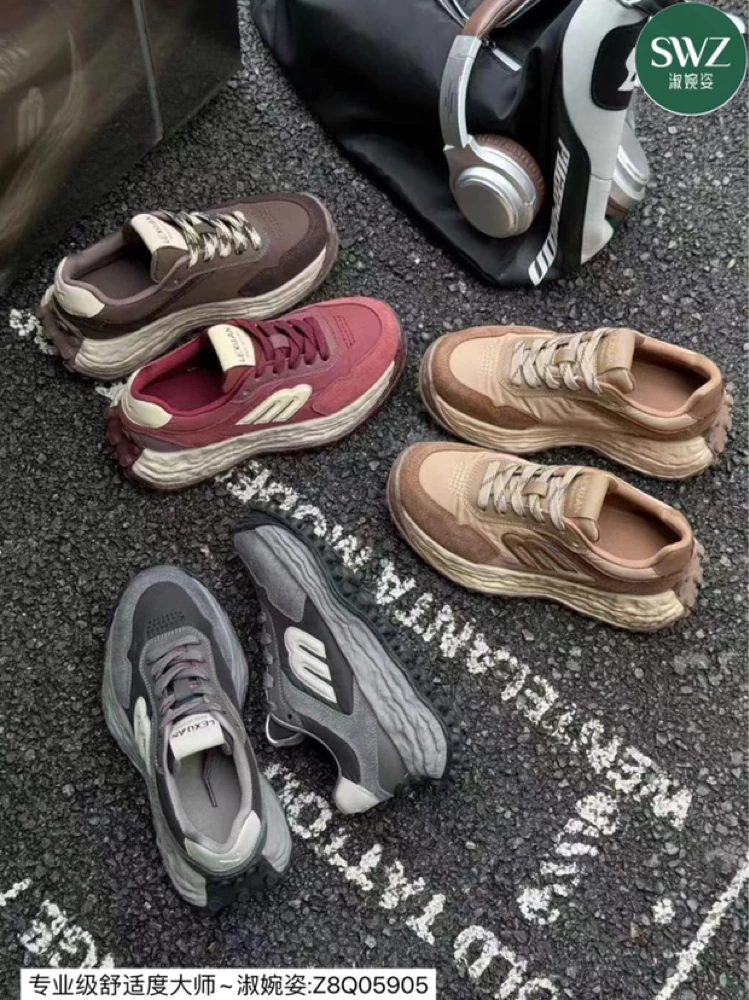 「稳叔」墨尔本街头～休闲阿甘鞋女秋季新溶解厚底运动百搭老爹鞋