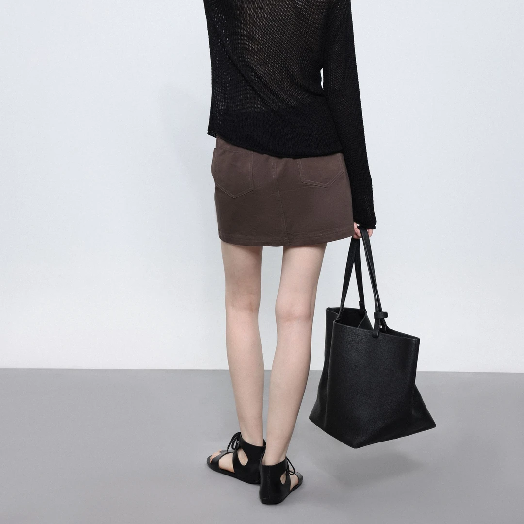 THESOONG |"高定托特包"松软有型细腻耐磨牛皮单肩包HWBB4572