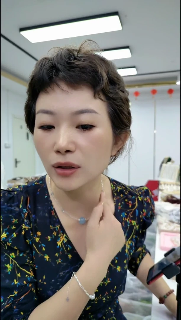 【闪购商品】水晶颈饰合金1807单珠项链