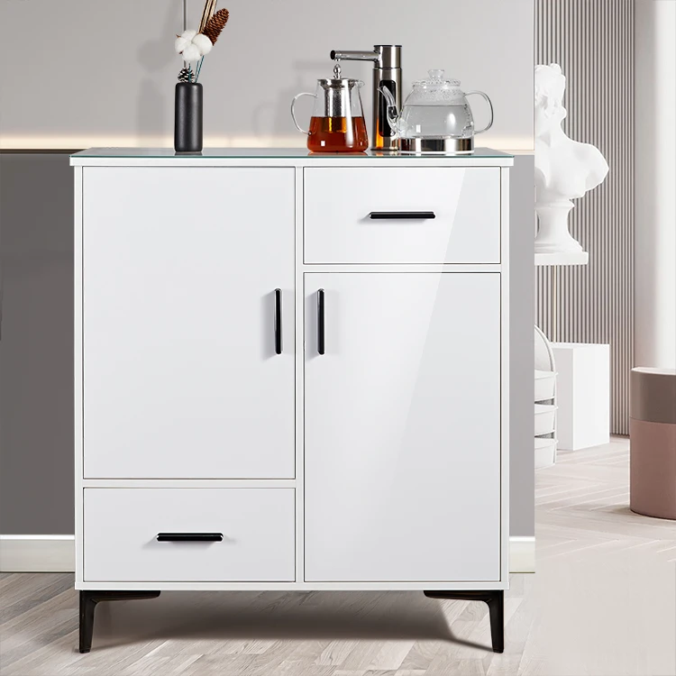 香音实木茶吧机家用餐边柜消毒柜现代风多功能一体饮水机制冷制热