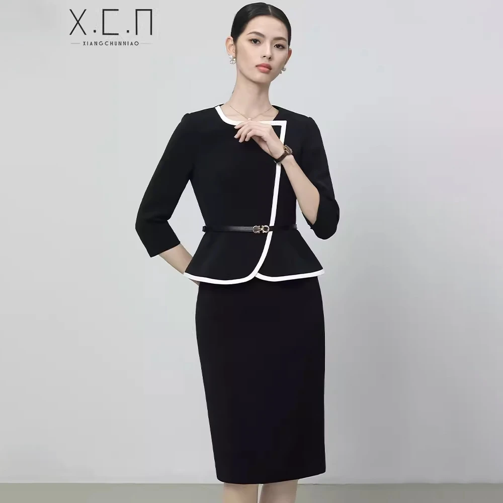 X.C.N【法式缪斯】高级职业法式夏季新款气质时尚显瘦套装-2418210