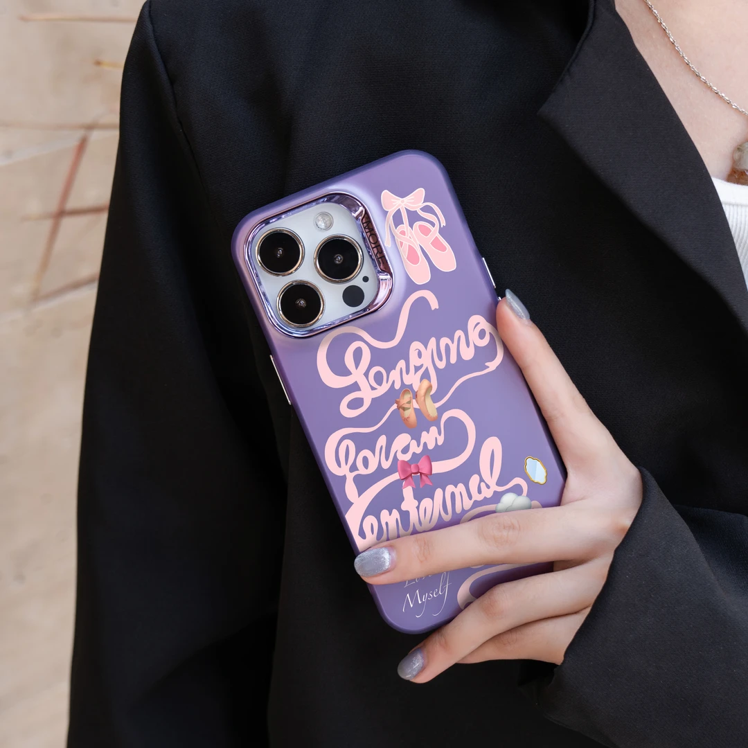 简约英文适用苹果15PRO手机壳iPhone14/13Promax新款12女11彩银套