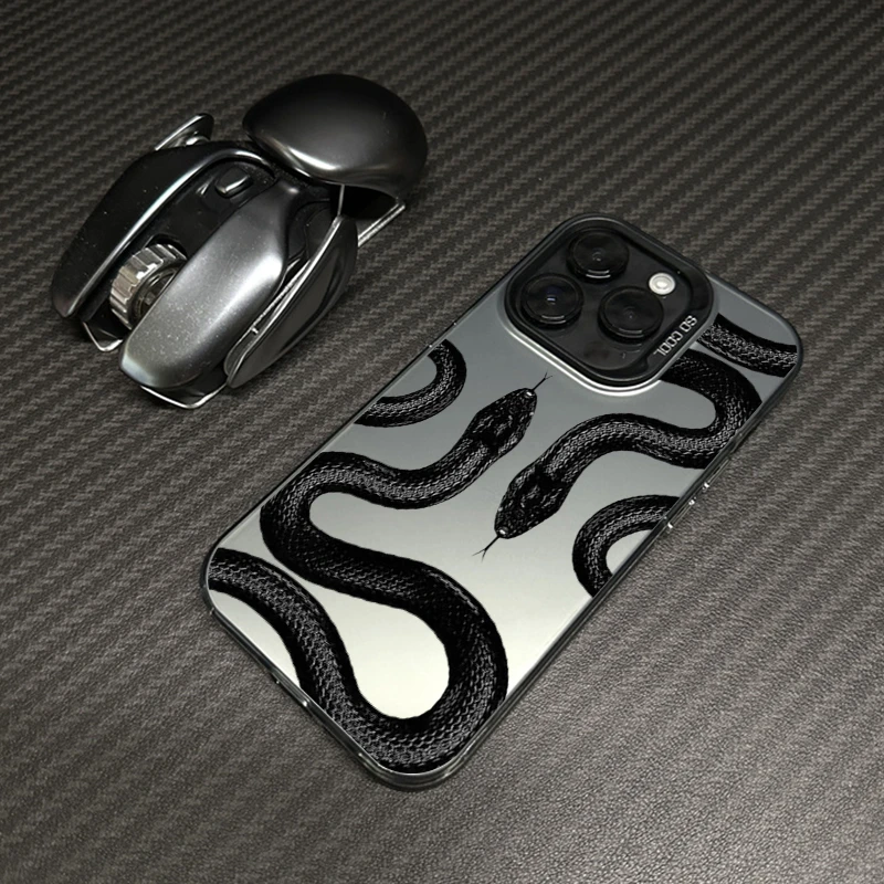 适用于苹果15promax手机壳新款iphone14高级感13pro个性蟒蛇12套