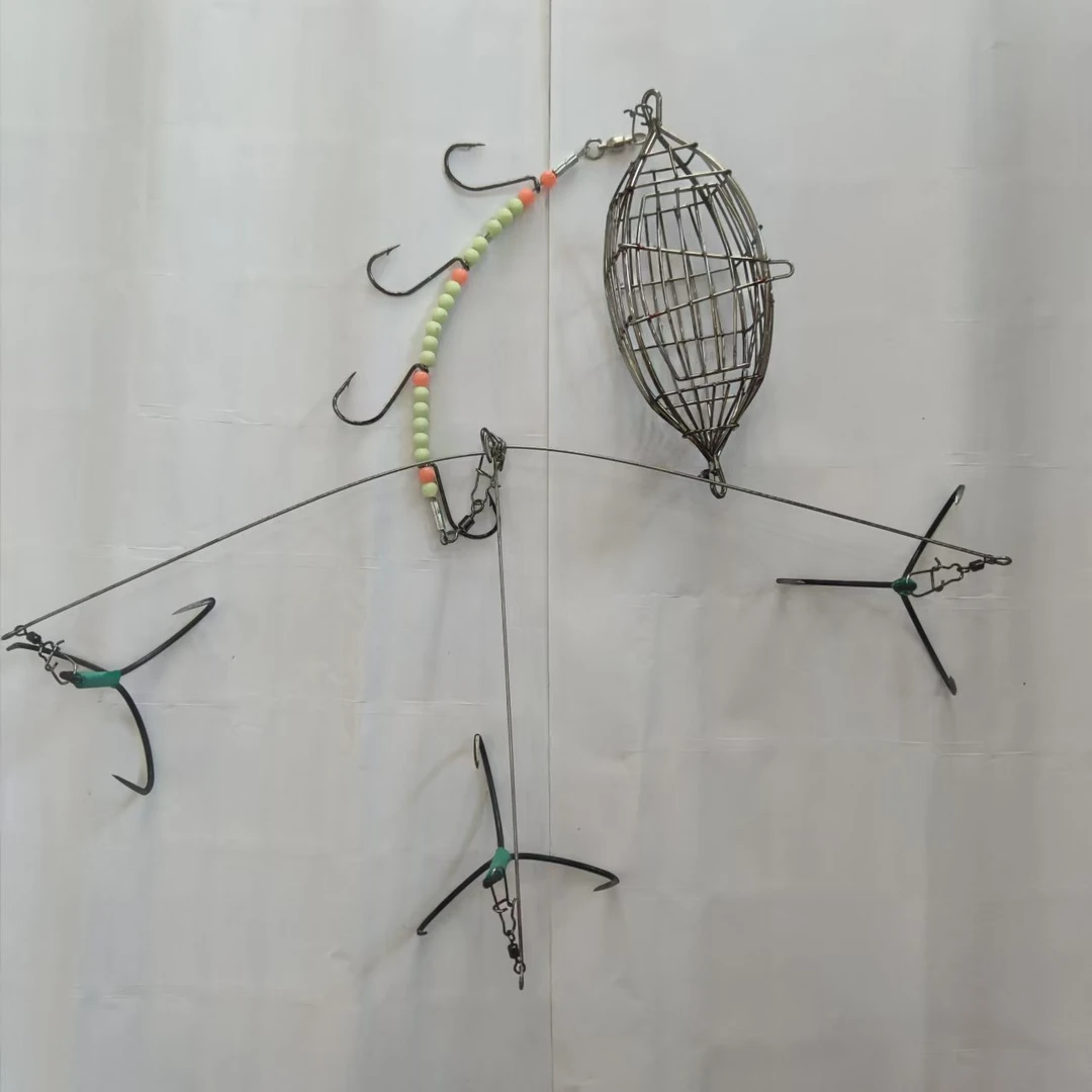 海钓扒皮狼鱼钩皮匠鱼锚钩八爪鱼钩带诱饵笼泥猛臭肚牛鱼马面鲀鱼