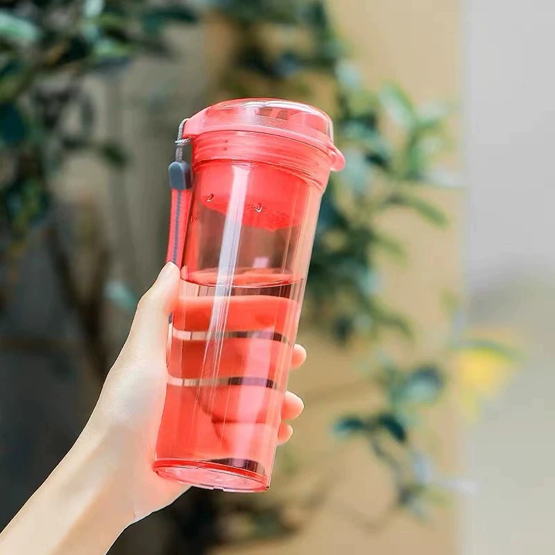 晶彩400ml水杯网红可爱创意学生防摔便携