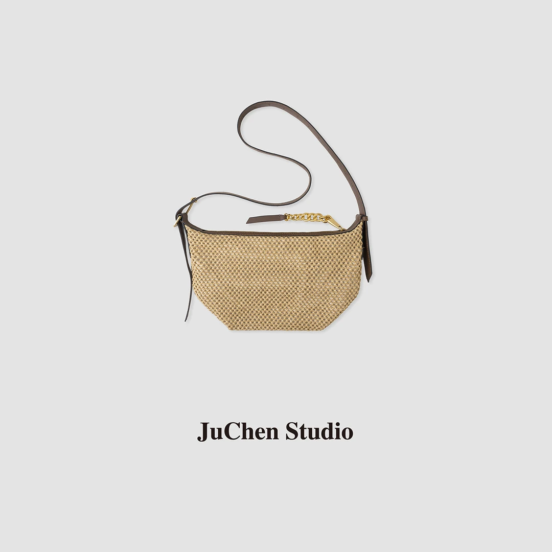 Juchen马特草拼大容量编织托特包 斜挎包 BB240426-27