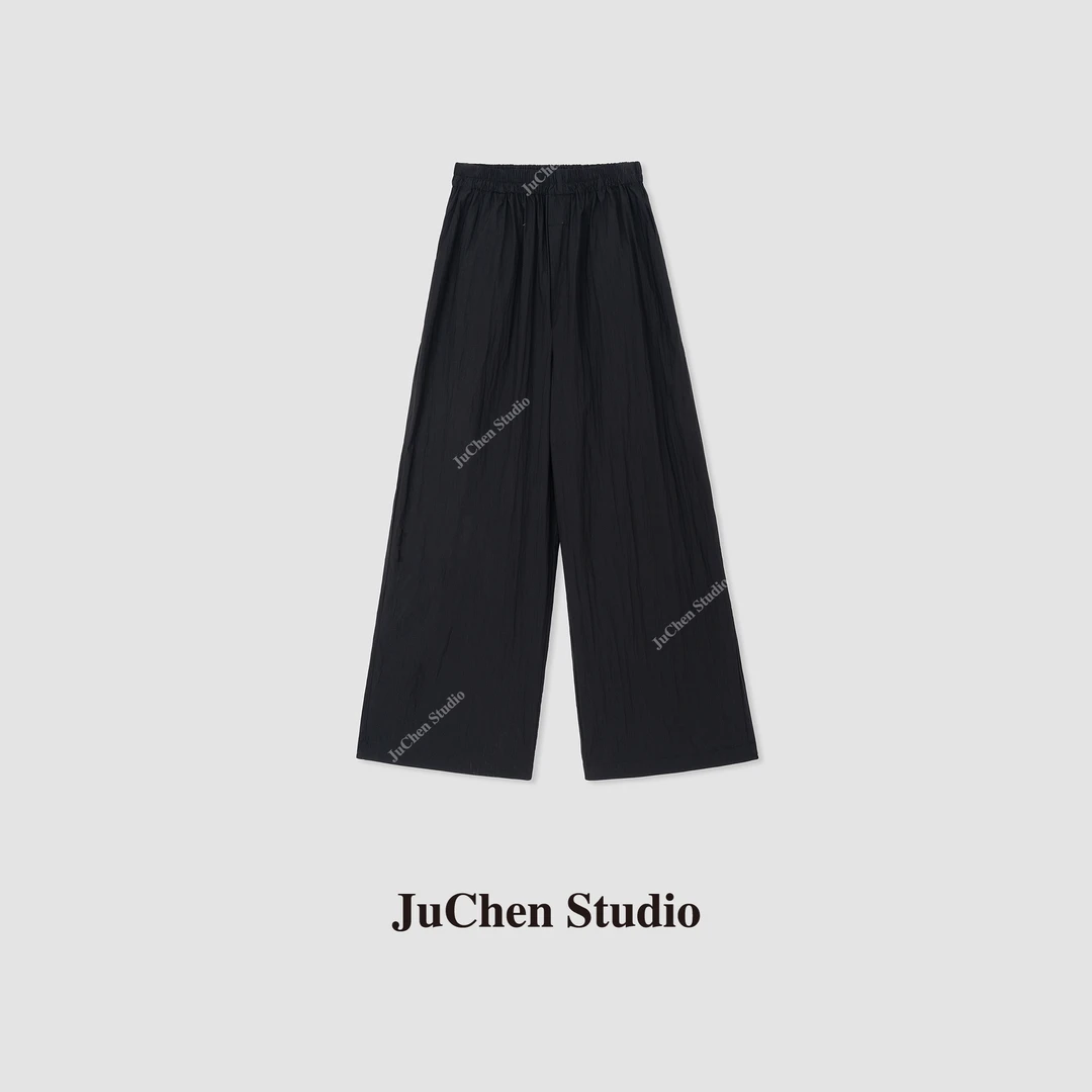 Juchen“经典延续 报纸裤2.0”松紧腰无束缚薄款休闲裤 SS042313