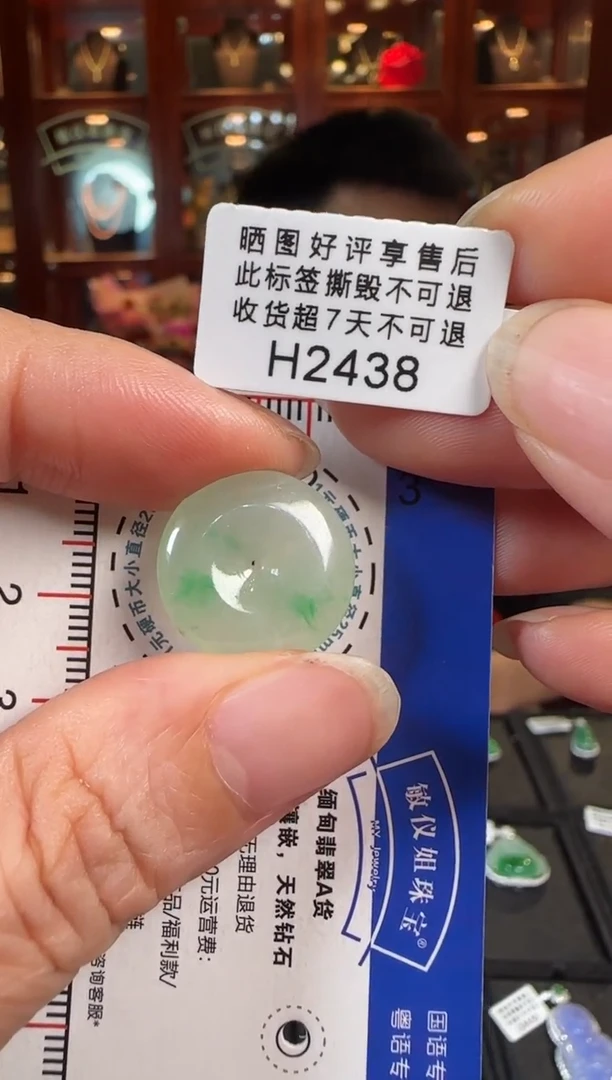 【闪购商品】翡翠挂件未镶嵌H2438平安扣