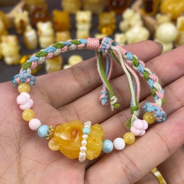 琥珀裸石未镶嵌蜜蜡