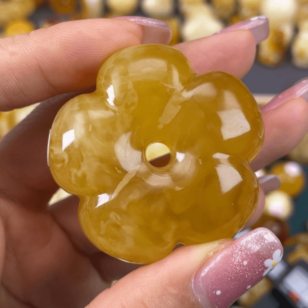 琥珀裸石未镶嵌蜜蜡