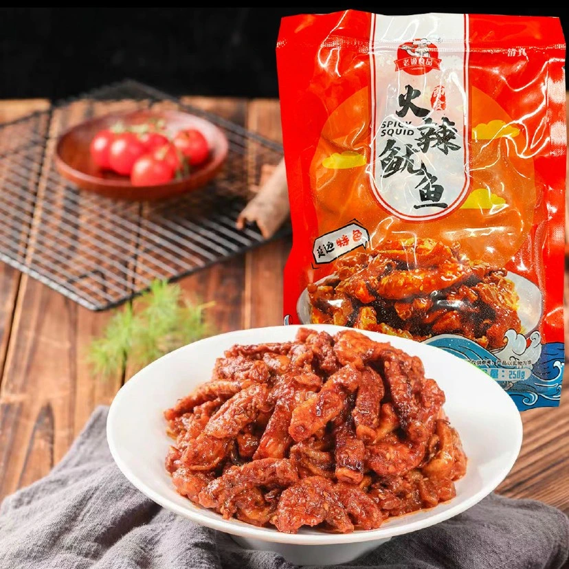 【顺丰包邮】老姬食品延边特色火辣鱿鱼甜辣鲜香开袋可吃可加热吃