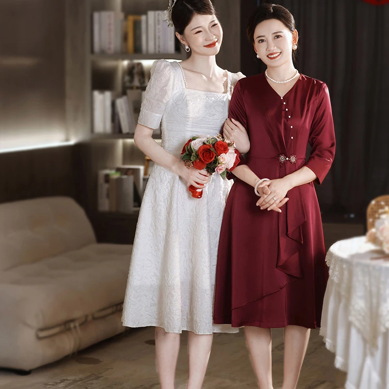 5697宴会上档次女装婚宴喜婆婆显瘦敬酒服晚礼服女装高端2024新款