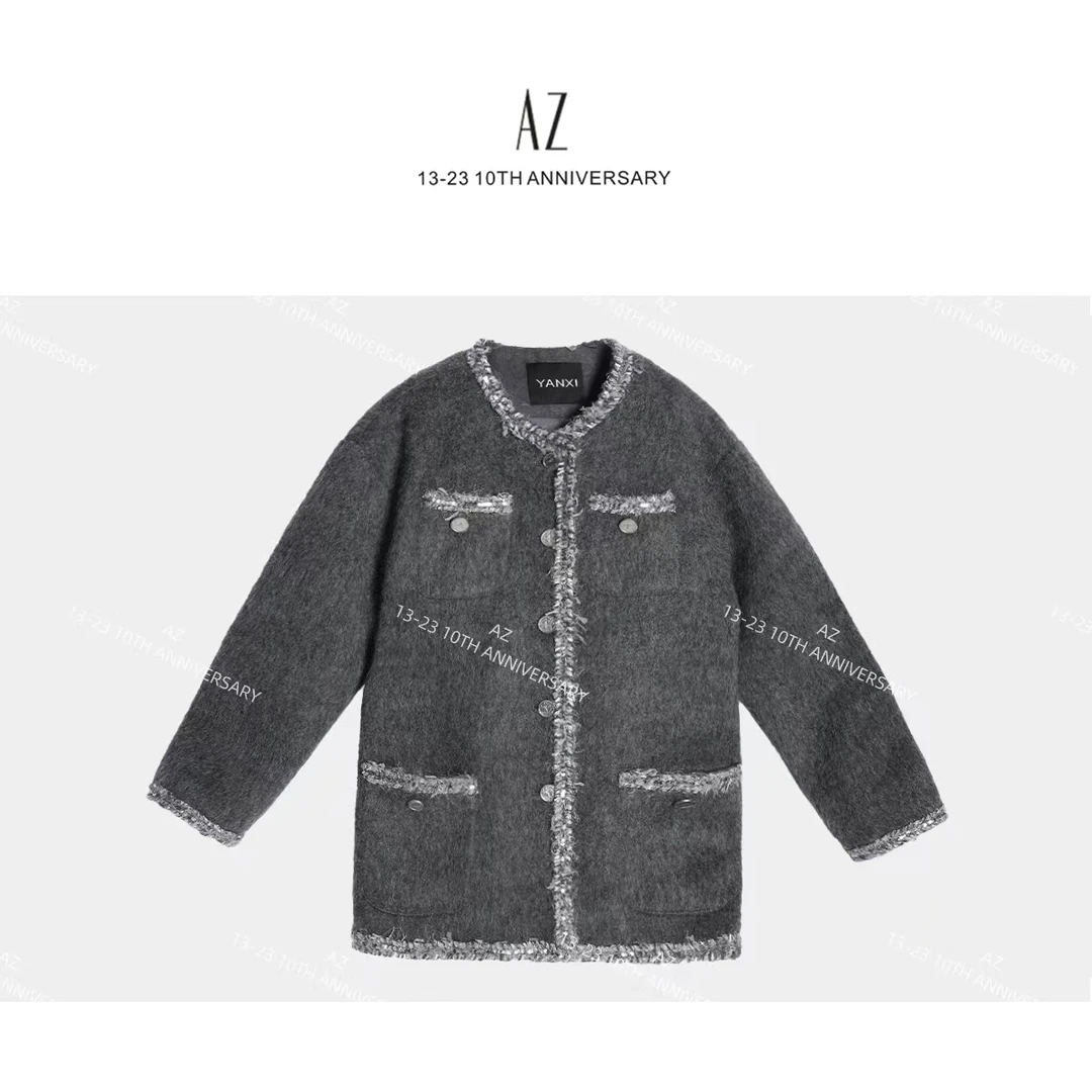 AZQ 重磅年货压轴小香风羊毛外套 圆圆家 SJ81W