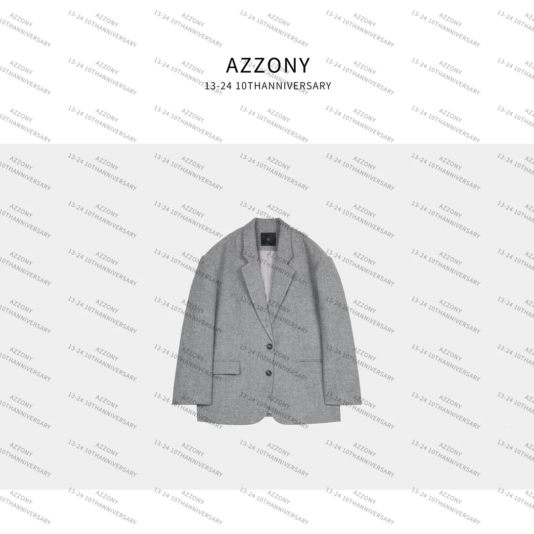 AZ  YYL  过年灰西装 全羊毛  NEW冬款  DWSJ247318