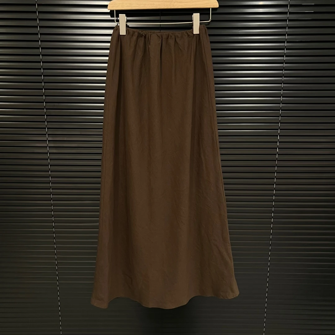AZ  Q YYL 高定自留全麻咖半裙    g1511520