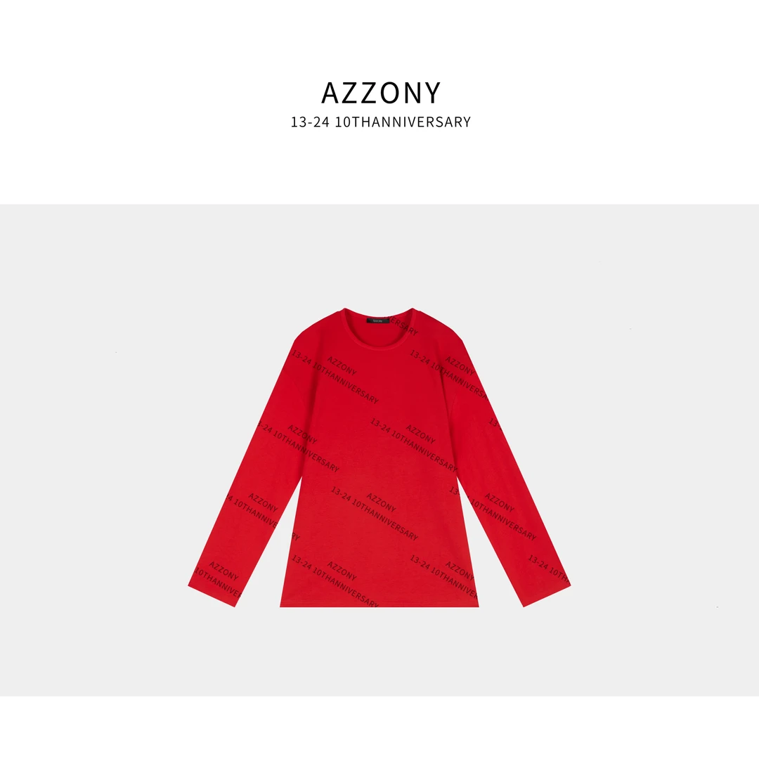 AZ  YYL  鹅蛋领100%棉质T恤   NEW冬款  DTWJ247015