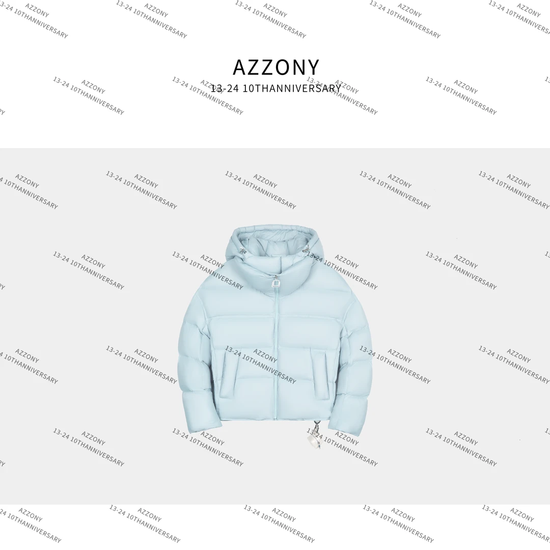 AZQ YYL挂件淡蓝羽绒服 SH10106