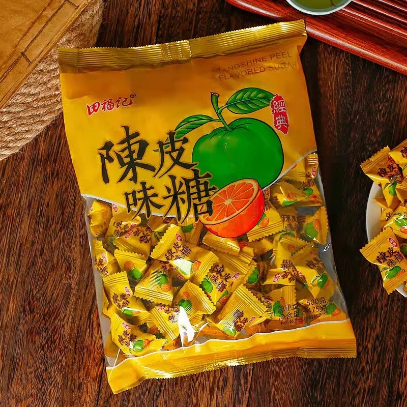 田福记 陈皮糖糖果散装喜糖酸酸甜甜美味食品90怀旧酸甜小零食