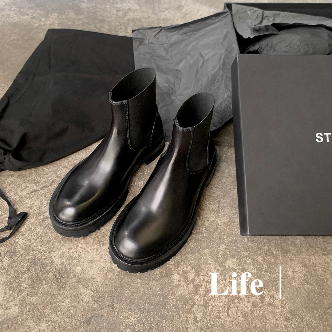 【年终宠粉福利】显瘦弹力烟筒靴包腿圆头厚底百搭休闲短靴女秋冬