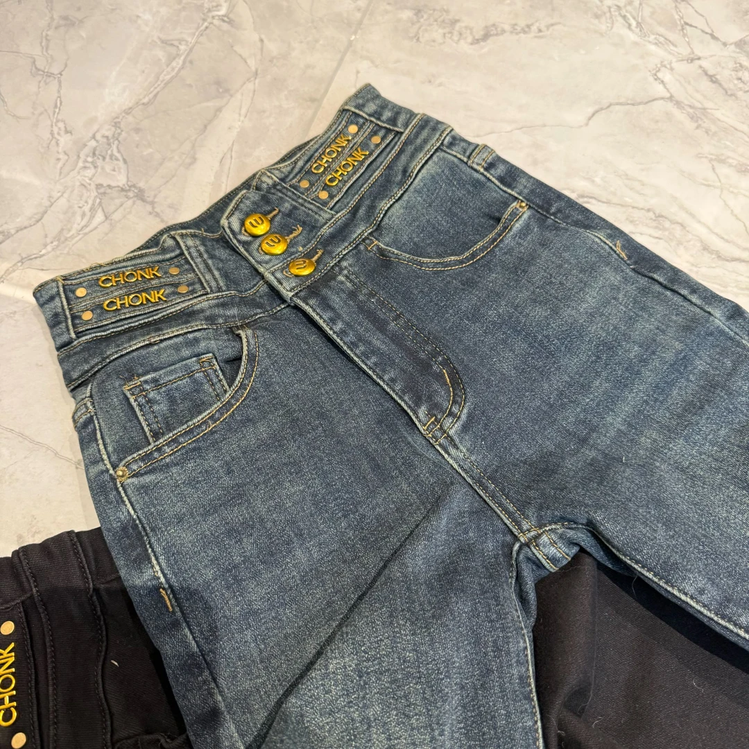 Q GUIDI GUDI【超酷的】气质休闲百搭时尚牛仔裤 K9440966H