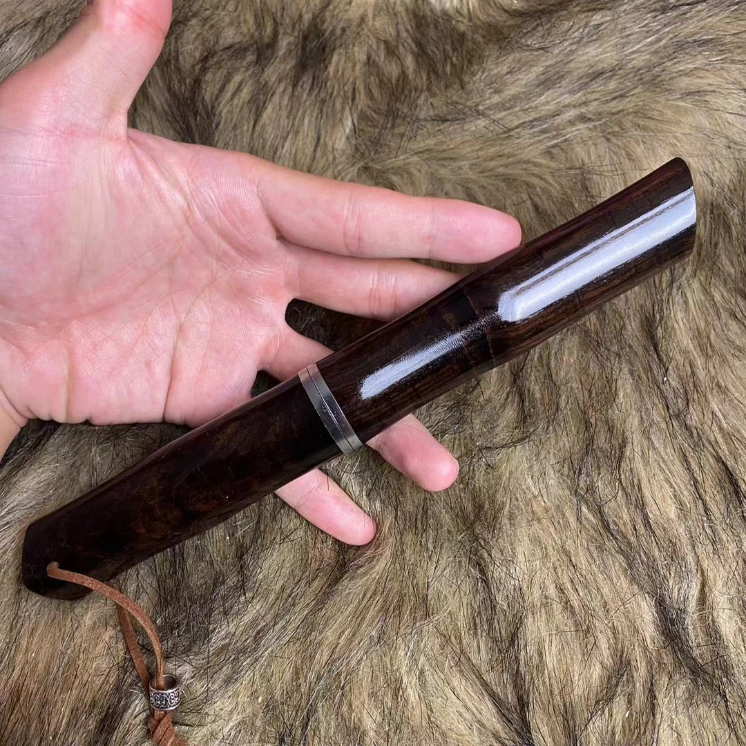 大马士革户外露营高硬度切果肉手工刀