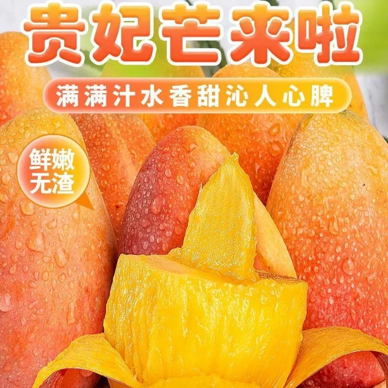 （京东空运）海南三亚树上熟贵妃芒5-8斤净果发货