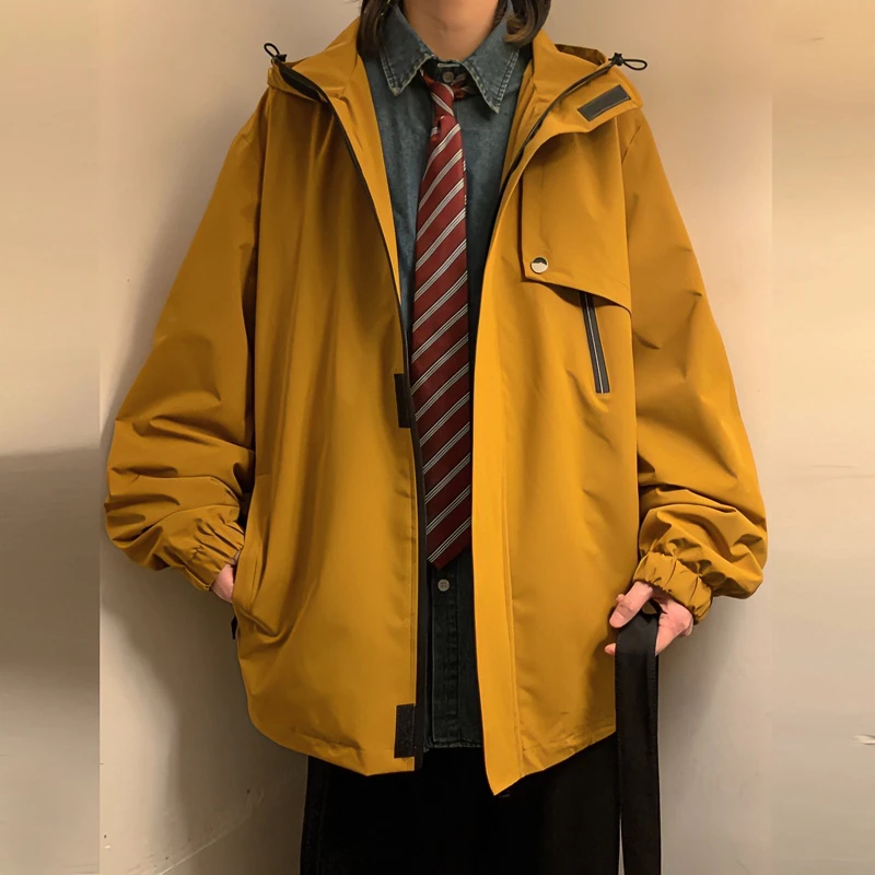 冲锋衣外套男2024新款春秋款宽松潮牌工装青少年百搭休闲衣服夹克