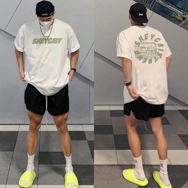 美式小众百搭纯棉短袖T恤男vibe潮牌夏季重磅休闲情侣上衣ins半袖