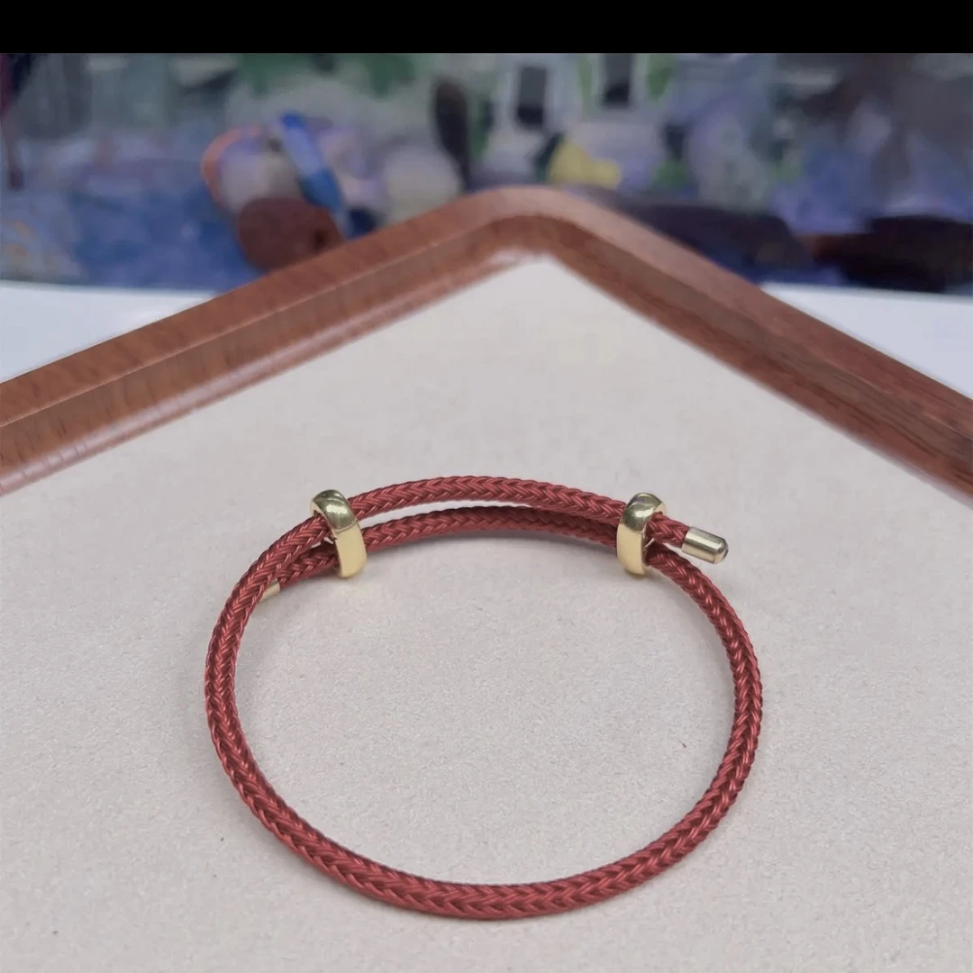 合金手链 纳米炭纤维可调节钢丝绳手链绳