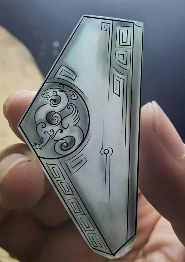 缅甸A货翡翠定制专用链接仿古牌