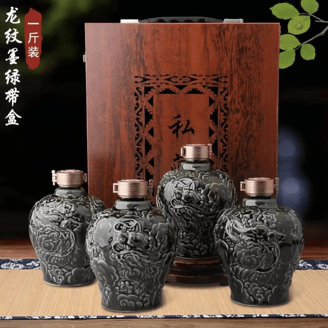 明代井 （25）十里飘香老陈酒浓香型礼盒装52度500ml*4