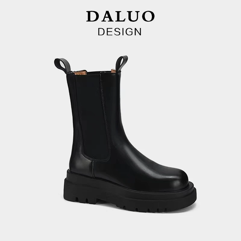 真皮时尚切尔西马丁靴  货号6.28