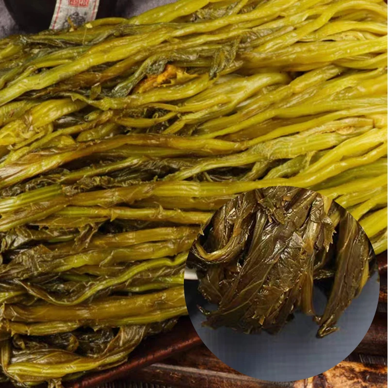 安徽泾县咸菜土特产雪菜酱腌菜农家手工毛豆咸菜开胃下饭整颗食用