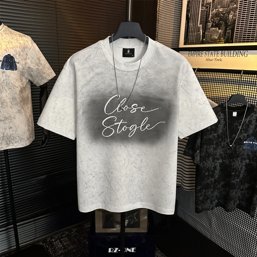 【季末五折】原创个性圆领简约轻奢简约英文图案百搭透气T恤上衣