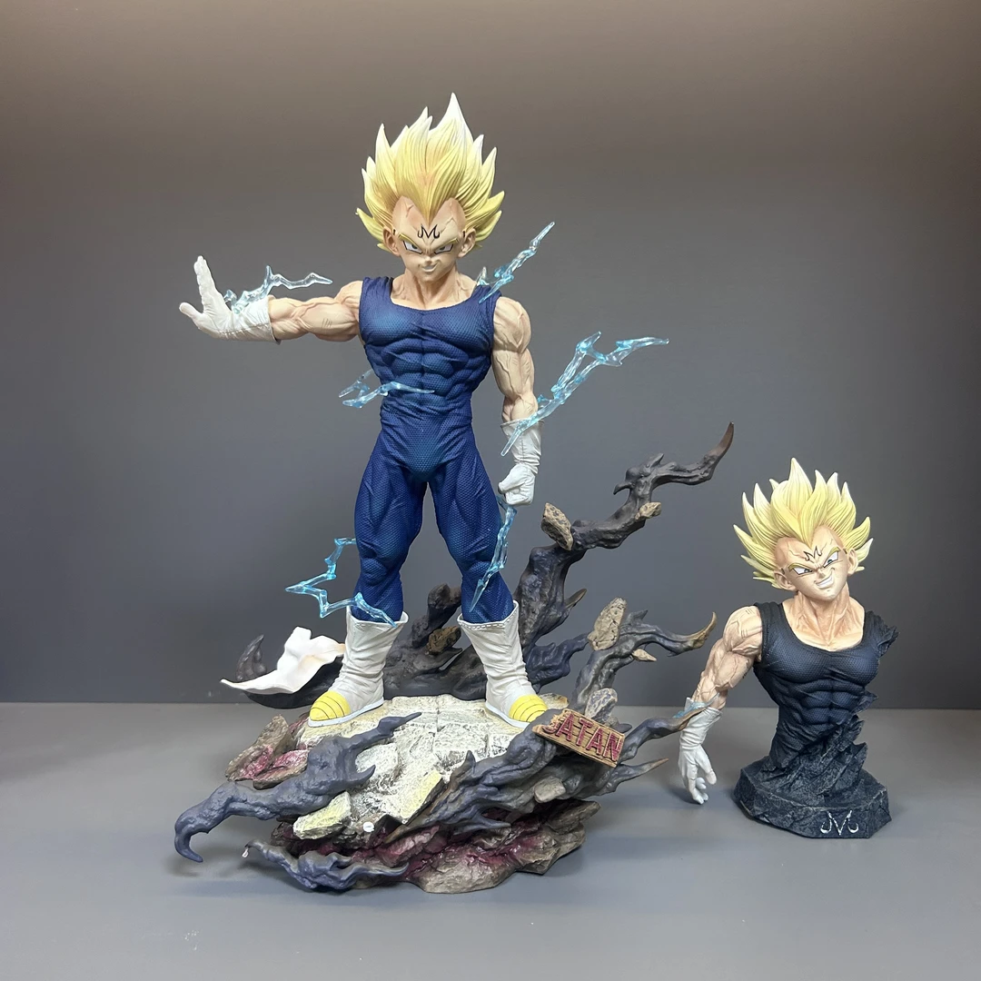 七龙珠魔贝魔化贝吉塔HB魔贝双头雕GK手办雕像私人定制