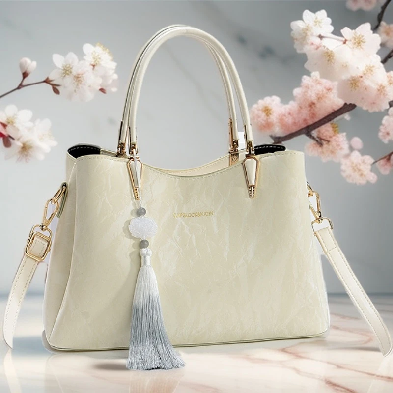 母亲节礼物送轻奢2024新款时尚百搭女士手提包夏季托特包单肩大包