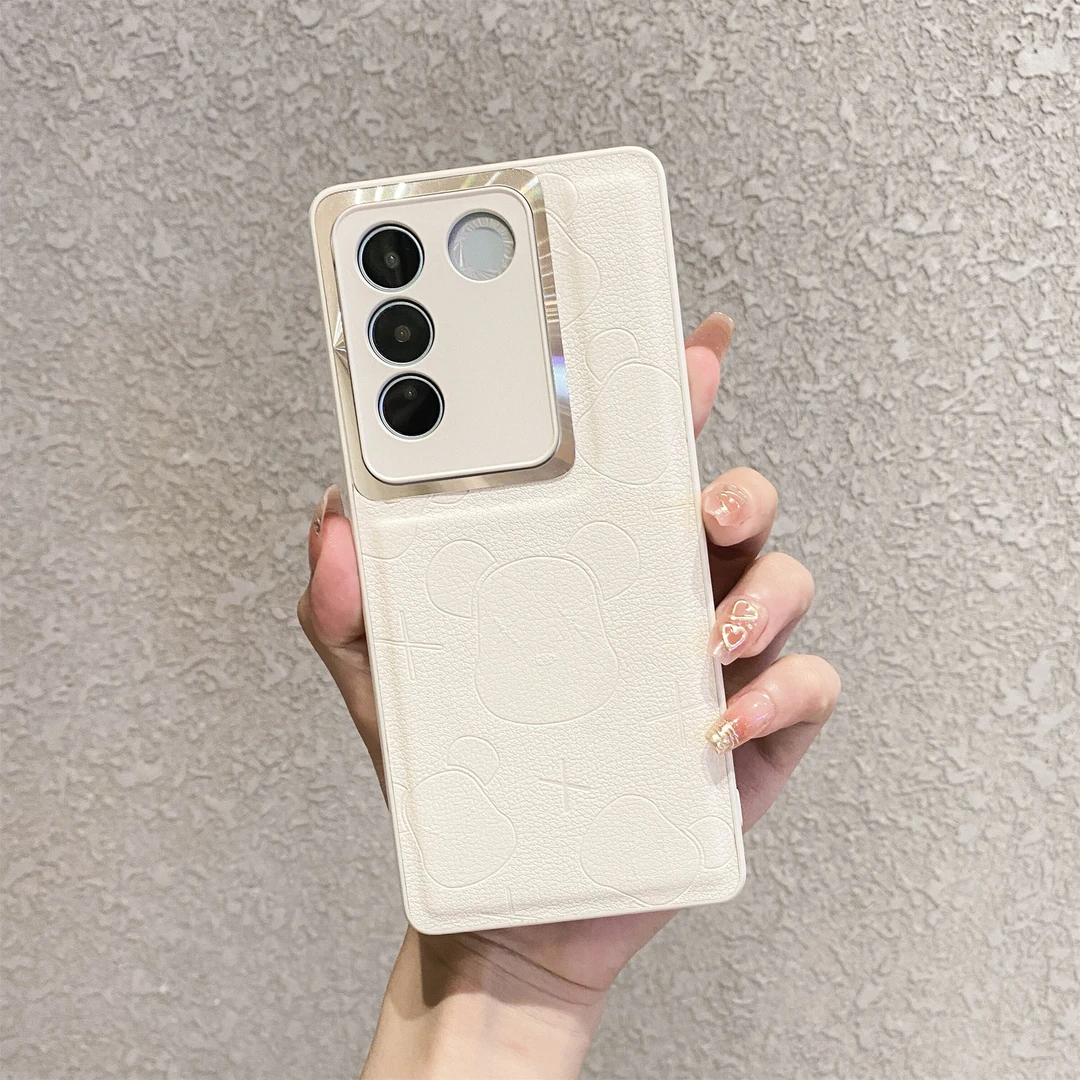 vivoS16PRO暴力熊皮纹手机壳新款S16E金属镜头全包防摔保护套