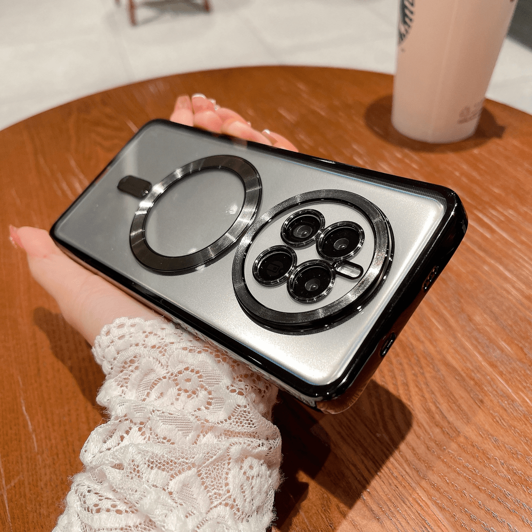 华为Mate50Pro电镀CD纹磁吸手机壳Mate40Pro全包镜头膜保护套