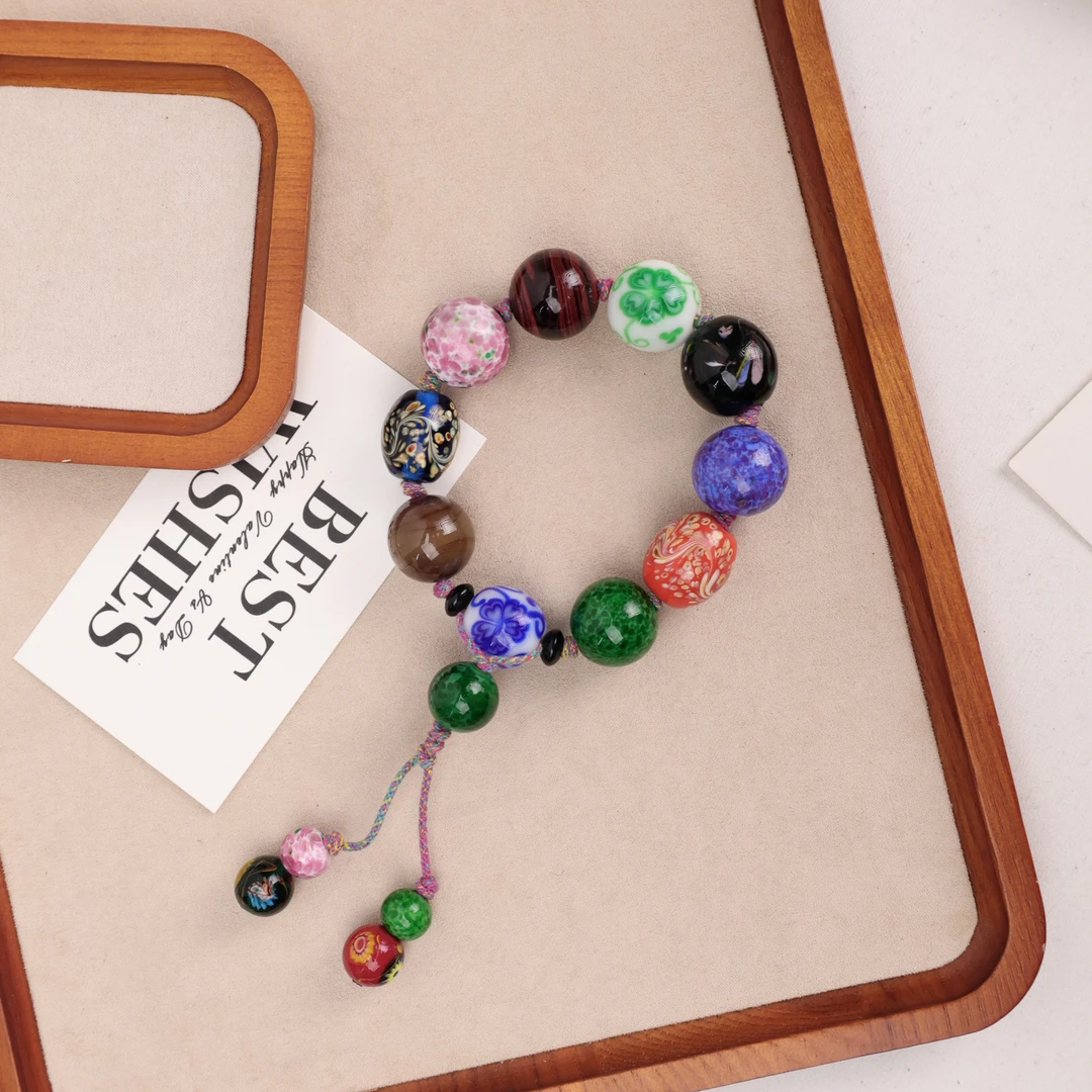 合金手链 SC0641 多宝大珠手持琉璃手串