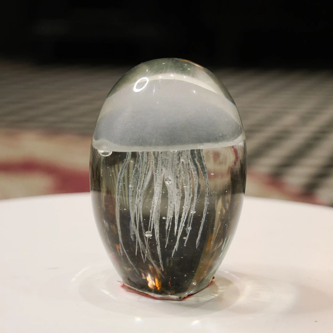 Z0273 灰色水母摆件