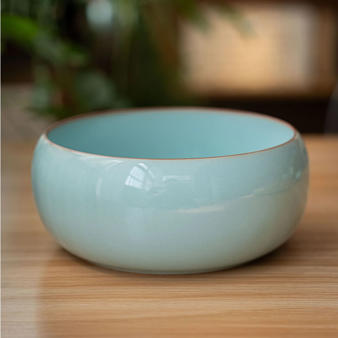 简匠 原矿汝窑茶洗高性价比小号茶海