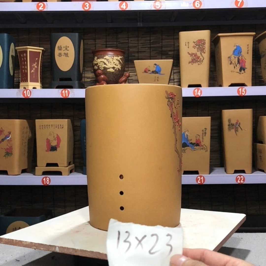 【闪购商品】紫砂花盆风*手工制作