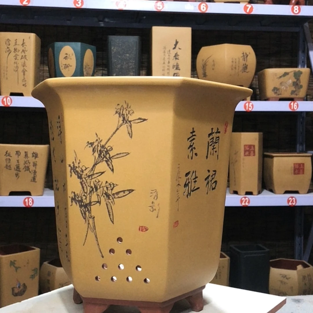 【闪购商品】紫砂花盆龙*